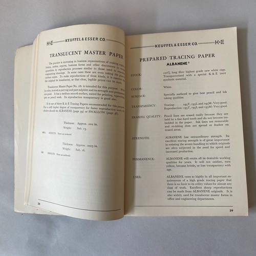 1954/55 Keuffel & Esser Co. Catalog 42nd Ed. Parts 1 & 2 Surveying Engineering - Picture 10 of 24