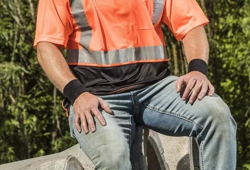 Fascia protettiva elastica assorbente cotone spugna nero nuova - Foto 3 di 3