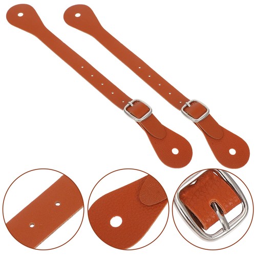 Correa de montar Spur Keeper correas de talón espuelas de vaquero para hombre disfraz - Imagen 6 de 12