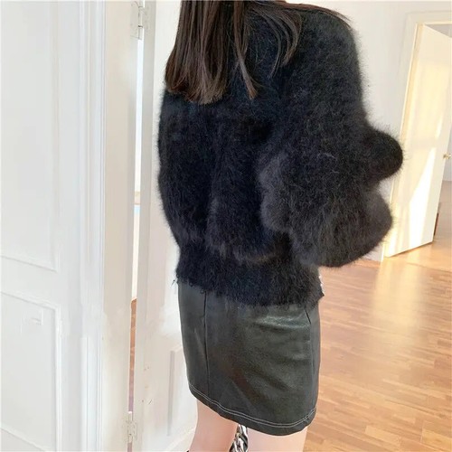 Herbst und Winter Damen Ärmel Pullover Strickjacke Jacke Damen - Bild 18 von 28