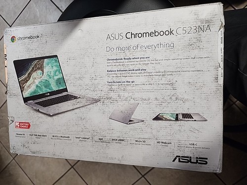 ASUS C523n 1.1 GHz 15" 32gb SSD 4gb RAM Celeron Chromebook - Picture 1 of 5