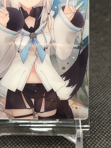 Shiragami Fubuki hololive Wafer Card TCG BANDAI Made In JAPAN 2016 COVER Corp a - Picture 4 of 12