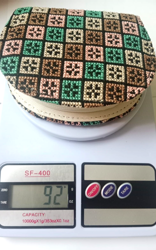 Women's Coin Purse Made Of Multi-Colored Hand-Woven Fabric . - Picture 7 of 7