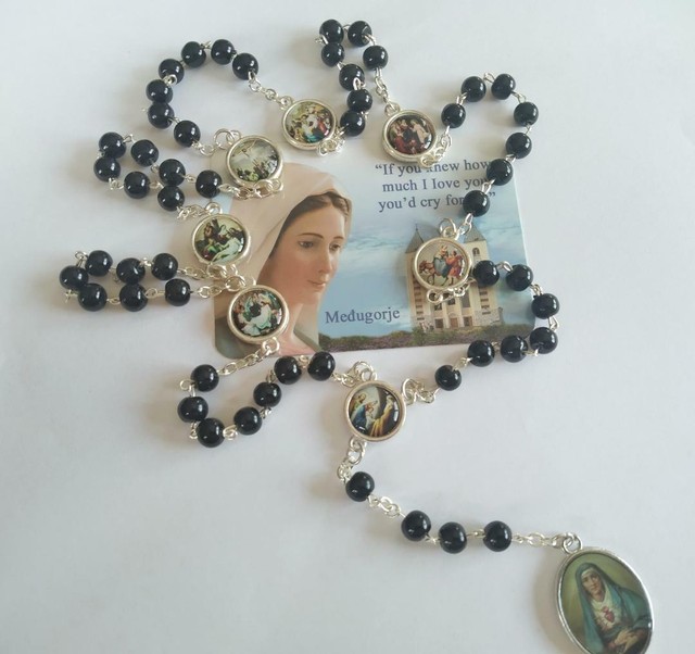 Rosary Our Lady Of The Seven Sorrows Rosary Mater Dolorosa + Gift Holy card Rosary Our Lady Of The Seven Sorrows Rosary Mater Dolorosa + Gift Holy card