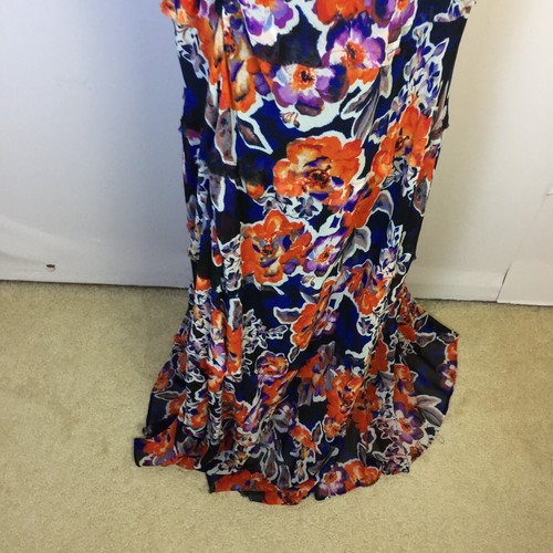 Jones Studio Maxi Dress 14W Womans Plus Multicolor Floral Sleeveless Cottagecore - Picture 18 of 20