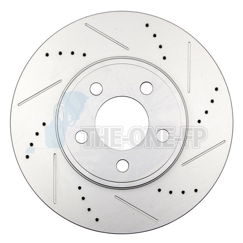 For 03-11 Crown Vic 03-10 Grand Marquis Front Drilled And Slotted Brake Rotors - Bild 2 von 6