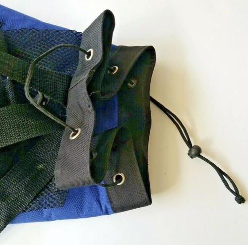 Disneyland 50 Anniversary Toppers Drawstring Bag Blue Canvas Mesh Insulated Base - Picture 8 of 10