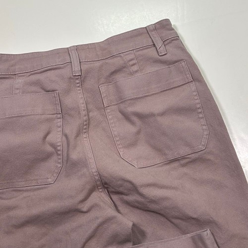 Madewell High-Waisted Cropped Chino Pants in Dusty Mauve Casual Women's 27 - Picture 4 of 8