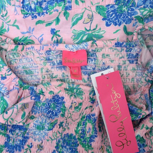 Lilly Pulitzer Girls Mini Jilly Midi Dress Floral Printed Smocked M NWT 278547 - Picture 15 of 17