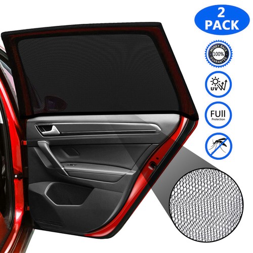Car Rear Side Window Screen Mesh Cover Privacy Mosquito Bugs Net UV Protection - Picture 5 of 21