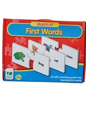 Match It! First Words 30 Self Correcting Puzzle COMPLETE Excellent Condition