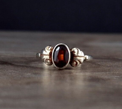 Ring Silber 925 Zirkonia rot 15,0 mm - wunderschön funkelnd & zierlich silver