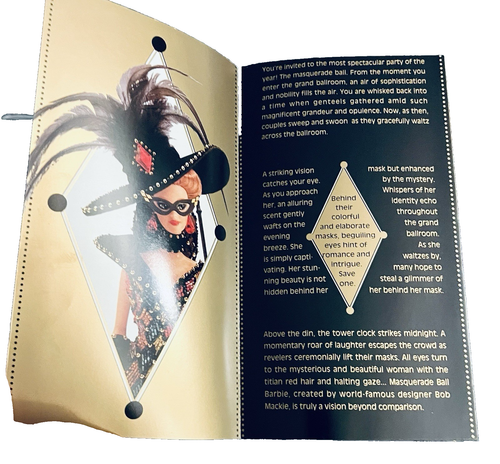 VTG 1993 Barbie  BOB MACKIE MASQUERADE BALL # 10803 Mattel DOLL  MIB - Picture 10 of 13