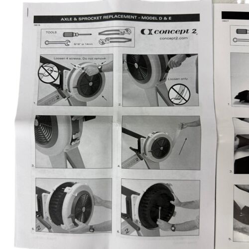 Genuine Concept2 Drive Chain Assembly 1915 for RowErg Model C D E Indoor Rowers - Picture 11 of 11