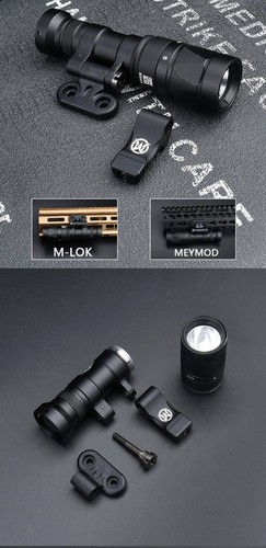 Tactical Flashlight M340W Metal Strobe With Picatinny/MLOK/Keymod Rail Base - Picture 7 of 12