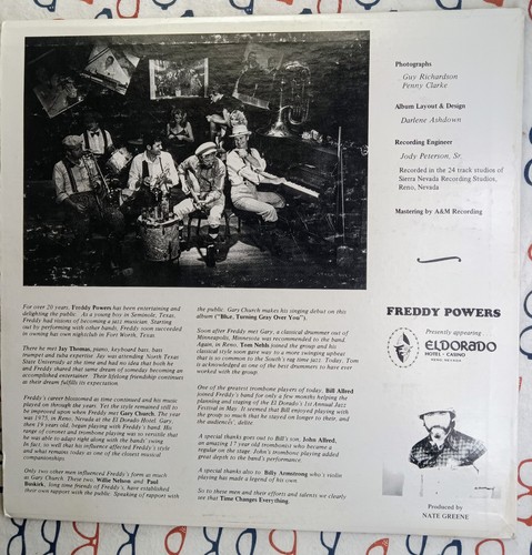 Freddy Powers Time Changes Everything 1979 Private Press Country LP Album VG/VG - Picture 2 of 4