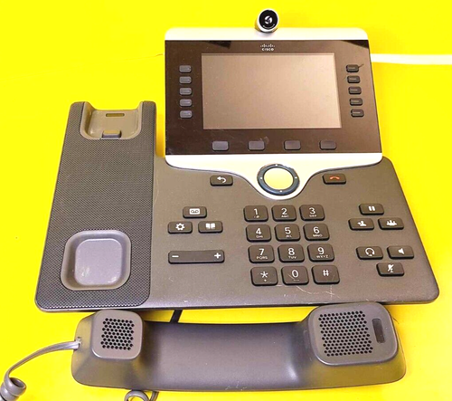 CISCO CP-8845 UC PHONE 5 LINE VOIP IP VIDEO TELEPHONE 720P HD TWO-WAY 5" VGA - Picture 2 of 8