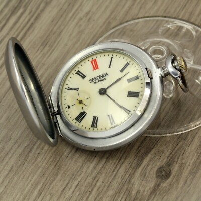 Molnija Sekonda capercaillie USSR Soviet pocket watch Caliber