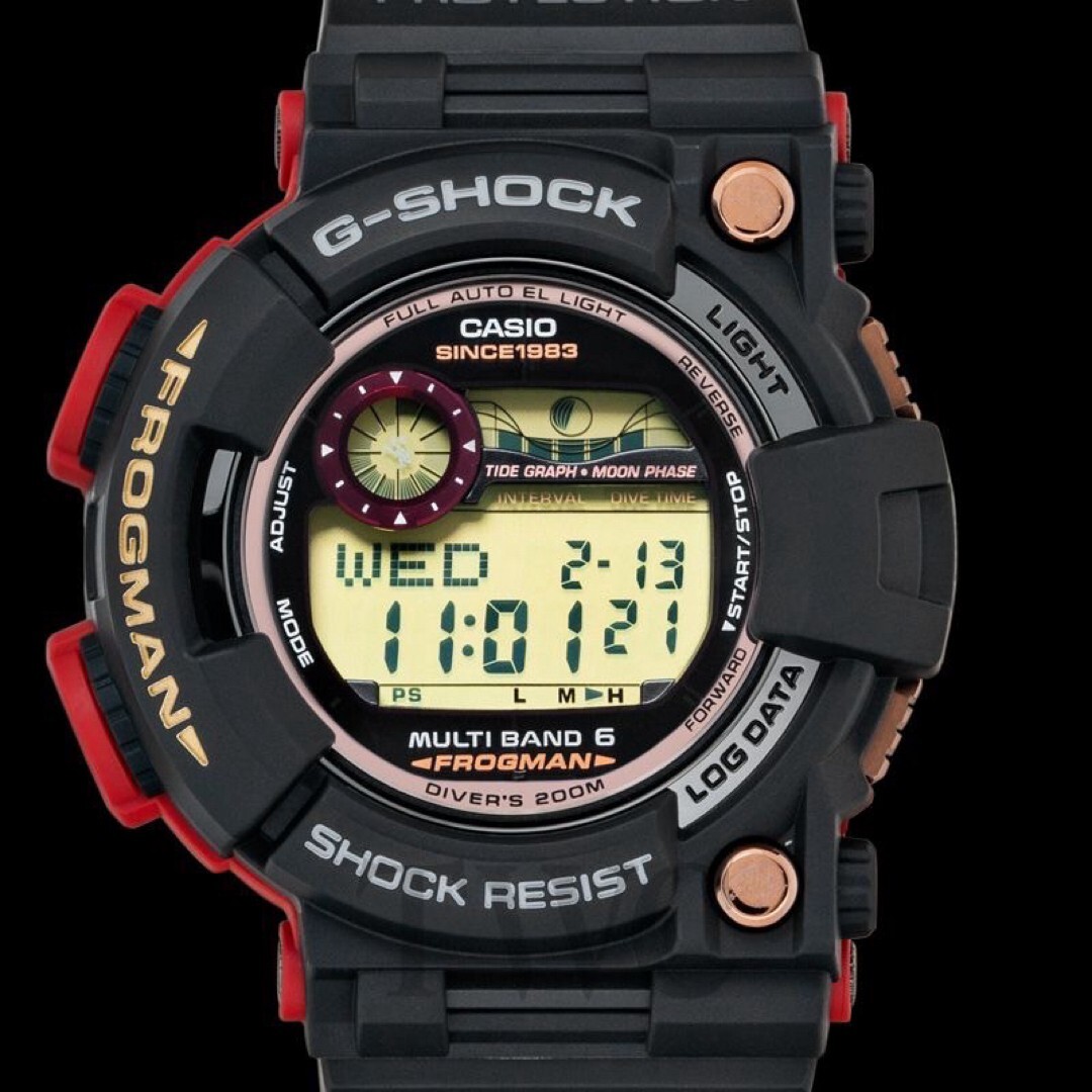 新品同様 G-SHOCK GWF-1035F-1JR 35th FROGMAN Casio G-Shock Frogman 35th Anniversary Magma Ocean GWF-1035F