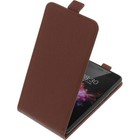 Sac pour TP-Link Neffos X1 Flipstyle Etui Cellulaire Coquille Flip Coque Braun