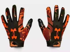 Under Armour Men's $45 Football F8 Skill Gloves orange camoflauge size XL