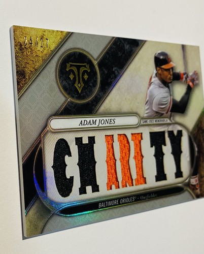 2017 Topps Triple Threads Adam Jones Trikot Patch 24/27 Baltimore Orioles - Bild 2 von 6