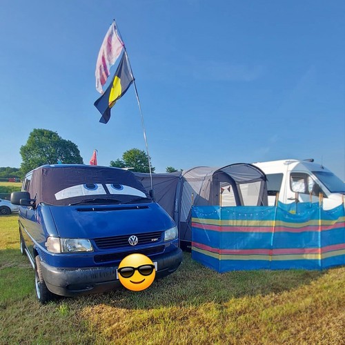 VW T4 Screen Cover Window Curtain Wrap Frost Black Out Blind Blue Eyes Camping - Picture 12 of 20