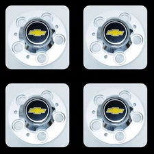 4 PCS CHEVROLET CHEVY GMC TRUCK 5 LUG 15" 15x8 15x7 RALLY WHEEL CENTER HUB CAPS