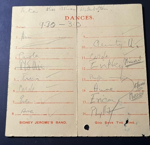 New Forest Hunt Ball Dance Card 1946 Sidney Jerome’s Band - Picture 2 of 2