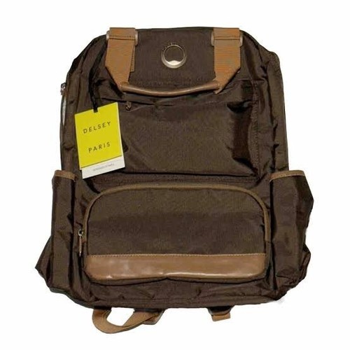 Delsey Paris Legere Se Chatelet Soft Air Reise Laptop Rucksack Büchertasche Braun - Bild 1 von 3