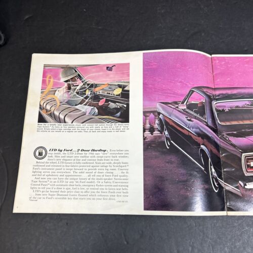 1966 Ford Full Size Car Blue Sales Brochure 66 LTD Galaxie Country Squire - Picture 5 of 24