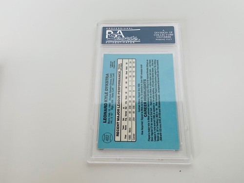 Lenny Dykstra Rookie Card RC 1986 Donruss #482 PSA Gem 10 Mets Phillies vintage - Picture 4 of 4