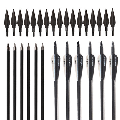 Replacement Arrowheads for Recurve //Compound Bow 31 inch Archery Carbon Arrows
