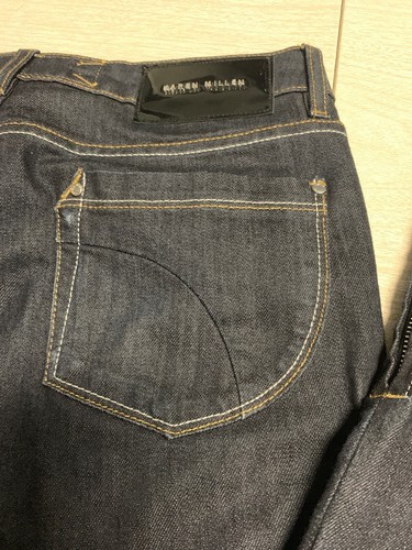 NWOT Karen Millen Skinny Jeans Womens Slim Zipper Leg Dark Blue sz 8 $150 - Picture 7 of 12
