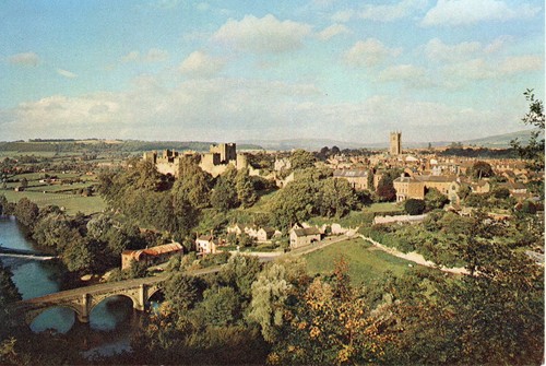 (aq65) Ludlow Castle and River Teme - Shropshire Postcard - Picture 1 of 2