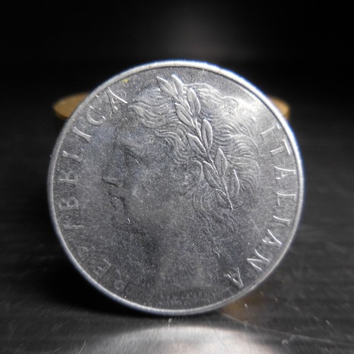 N24.148 pièce monnaie Republica Italiana L 100 lire 1977 métal gris Europe - Imagen 10 de 15