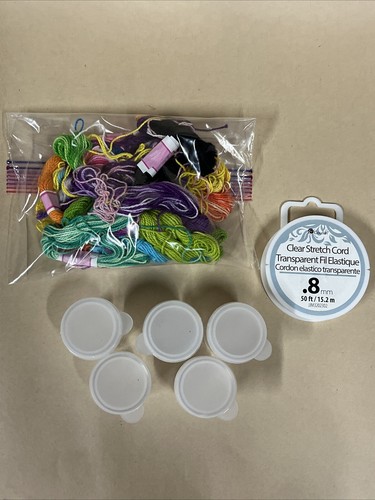 Big Lot of Beads Arts & Crafts Kids Jewlery Seed Beads Most Plastic - Bild 6 von 8