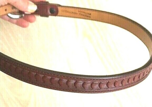 Woman's WINDMILL Hand-tooled leather BELT. (28" - 32")