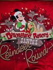 Disney Resort Santa’s Reindeer Round Up Christmas Fleece Pillow/Blanket 48”X36”