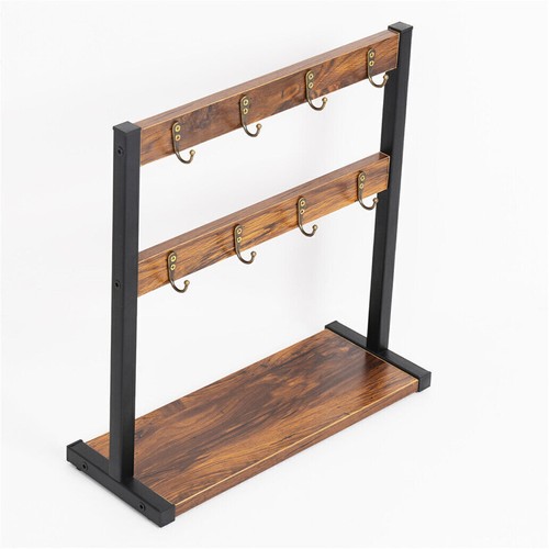 Tabletop Cup Storage Rack Display Shelf Coffee Mug Holder Desk Space Saving UK - Picture 11 of 18