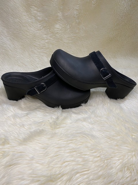 solid black crocs