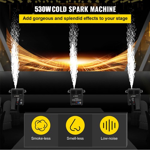 U`King Cold Spark Machine 700W effetto palco DMX fuochi d'artificio DJ evento festa matrimonio - Foto 5 di 13