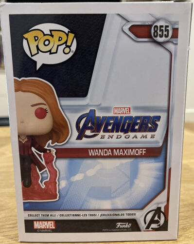 Marvel - Funko Pop Vinyl Figure - Avengers Endgame - Wanda Maximoff No.855 Glow - Picture 3 of 6