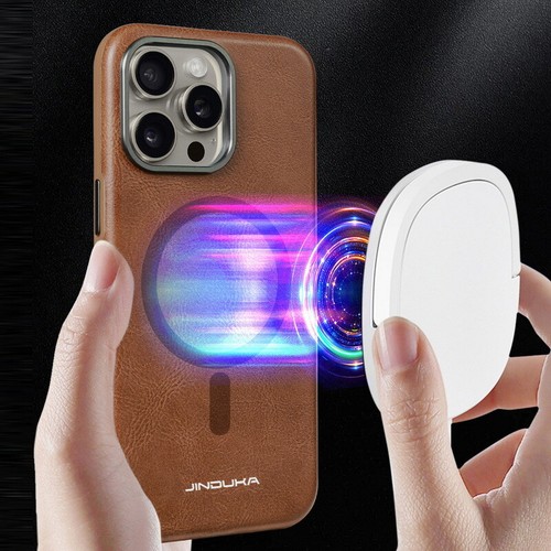 Funda protectora de lujo de cuero a prueba de golpes magnética para iPhone 15 Pro Max 14 13 12 - Imagen 5 de 20
