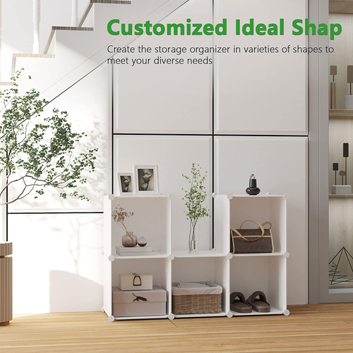 C&AHOME Cube Storage Organizer, 6-Cube Shelves Units, Closet Cabinet, DIY Pla... - Picture 4 of 12