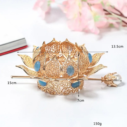 Retro Wedding Hair Accessories Bun Holder Cuff Vintage Hair Bun Cage Hairpin - Picture 6 of 12
