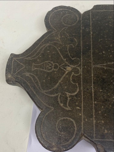 1700's Ancient Black Stone Carved Indian Traditional Corn Grinding Panel Plate - 第 4/12 張圖片
