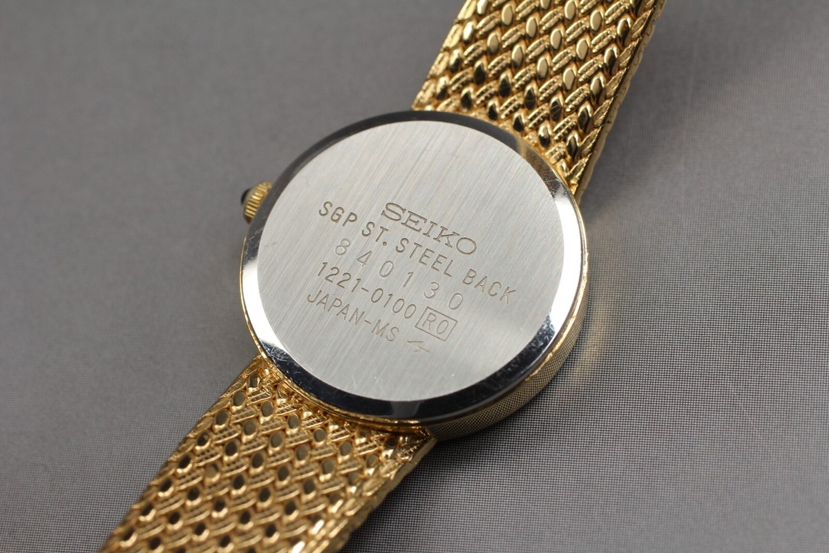 Near MINT] SEIKO Exceline 1221-0100 Gold Quartz Women's Watch | eBay