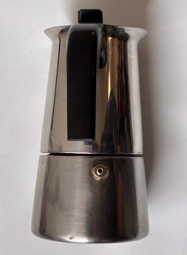 Guido Bergna GB Inox 18-10 4 tazas estufa cafetera espresso olla percoladora - Imagen 2 de 16