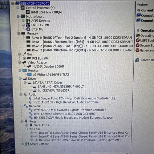 HP ELITEBOOK 8560W/i7-2720QM/16GB RAM/512GB SSD/NVIDIA 1000M/WIN 10/NEW BATT/AC - Picture 9 of 17